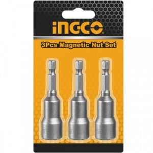 Набор магнитных торцевых головок 1/4" INGCO AMN1231