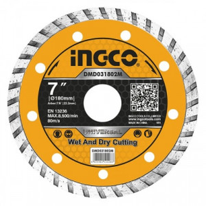 Диск алмазный отрезной 180 мм INGCO DMD031802M