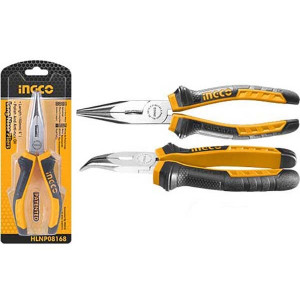 Тонкогубцы изогнутые INGCO 160мм HBNP08168 Тонкогубцы изогнутые INGCO 160мм HBNP08168
