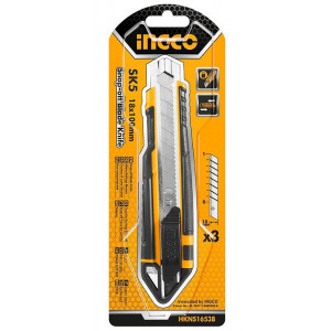 Нож строительный INGCO 18х100мм HKNS16538