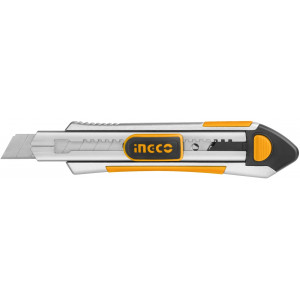 Нож строительный INGCO 18х100мм HKNS1808 Нож строительный INGCO 18х100мм HKNS1808