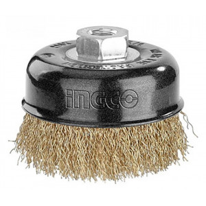 Щетка-крацовка с гайкой INGCO 100мм WB11005